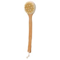 Long Handle Bath Brush Exfoliating Body Scrubber Skin Massage Cleaning Back Shower Brush beige