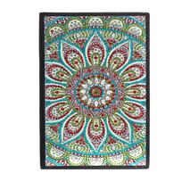 5D Diamond Painting Notebook Sketchbook 50 Pages DIY Special Shaped Mandala Flower Pattern Diamond gray
