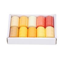 Sewing Thread 10 Color Yellow Series 1000 Yards Household Multifunction Polyester DIY Sewing
