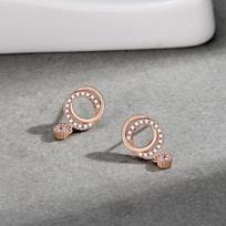 Silver Simple Earrings Women's Ins Tide Niche Design Sense Temperament Earrings Fashion Cold Wind Earrings Earrings