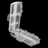 Plastikinė žvejybos dėžutė masalams, jaukams / kabliukams laikyti, permatomas žvejybos dėklas 12 Compartments gray