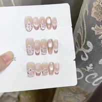 Hand-woven Armor Christmas First Snow 2.0 Maoyan Heavy Industry Pure Christmas Temperament Whitening Manicure Patch Extra Small xs
