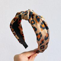 PROLY New Fashion Headband For Women Center Knot Leopard Cloth Hairband Casual Autumn Turban Girls Hair Accessories