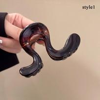 Korea Hair Clip Shark Clip Frosted Acrylic Headdress Ladies Girls Fashion Senior Hair Accessories New Retro Grab Clip