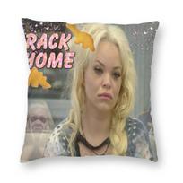 Ravi Home Sweet Home Pillowcase Soft Polyester Cushion Cover Decorative Funny College Pillow Case Cover Home Zipper 30x30cm pilka spalva