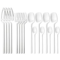 16Pcs Rainbow Matte Tableware Knife Fork Spoon Dinnerware Set Stainless Steel Cutlery Western Flatware Kitchen Silverware Set sidabras
