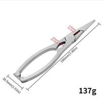 652F Stainless Steel Seafood Tools Crabb Stripping Pincers Kitchen Crabb Shrimp Peeling Clamp Pliers Clip Pack of 1