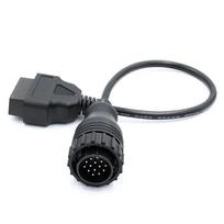 New Car 14~16Pin OBD2 Adapter Diagnostic Connector Cable for Mercedes Benz Sprinter gray
