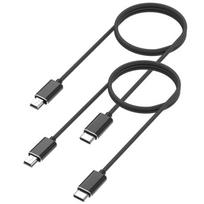 Lot 2 câbles Olympus VG-180/VG-190/VH-410/VH-510/VH-520/VN-3500PC/VN-5500PC - Câble MINI USB/USB-C Noir 1 Mètre Phonillico® juoda
