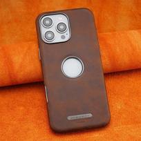 Suitable for Apple 16promax Phone Case Oil Wax Magnetic Adhesion IPhone15 Anti-drop 14 Business 13 High-end Men's Leather Case iPhone 16 Pro max 6.9 inch
