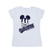 Disney Womens/Ladies Mickey Mouse Japanese Cotton T-Shirt L balta