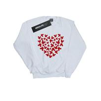 Disney Mens Mickey Mouse Heart Silhouette Sweatshirt S balta