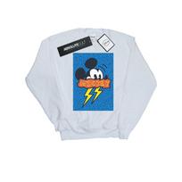 Disney Mens Mickey Mouse 90s Flash Sweatshirt M balta