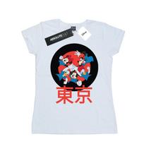 Disney Womens/Ladies Mickey Mouse Team Huddle Cotton T-Shirt L balta
