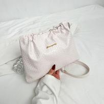 Summer new woven bucket bag clutch bag fashionable drawstring bag large capacity shoulder messenger bag balta