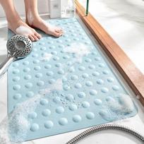 Rubber Non-slip Bathroom Mat Soft Shower Massage Mat with Suction Cup Non-slip Bathtub Mat el Home Bathroom Accessories 40x70cm gray