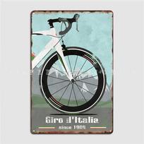 Giro D'italia Bike Metal Sign Cinema Kitchen Club Bar Classic Wall Decor Tin Sign Posters 20x30cm（7.8x11.8inch）