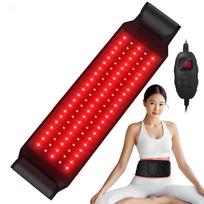 5 šviesos lygiai Infraraudonųjų spindulių šildymo terapijos diržas Nugarai/Juosmeniui/Raumenims/Skausmui malšinti 660nm ir 850nm LED diodai Raudonos šviesos terapijos prietaisas