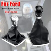 5/6 Greičių Pavarų Perjungimo Rankenėlės Svirtis Rankinis Kamuolys Ford Focus 2 MK2 FL C-MAX 2006-2011 MK3 MK4 MK7 Galaxy Odinis Apsauginis Gaubtas 6 Speed-Black-B white