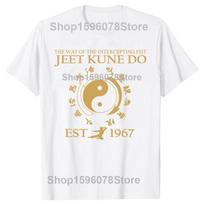 Juokingi Jeet Kune Do kovos menas Kinų Tai Chi ratas Citatos Marškinėliai Vyrams Humoras Marškinėliai Trumpomis Rankovėmis Unisex Laisvi Drabužiai S