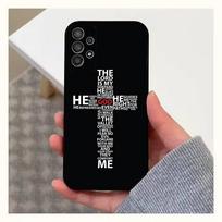 Jesus Bible Verse Christian Case For Samsung S22,S25,S24,S23,Ultra,FE,S20,S10,Plus,S21,S9,Lite,Soft Silicone Black SamsungS25PLUS