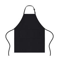New Unisex Bib Apron Waterdrop Resistant With 2 Pockets Adjustable Aprons Black Kitchen Apron Restaurant Waiters balta