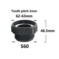 IBC Tank Adapter S60 To 1.5 2  63/75/80/100mm Thread Connector Garden Ton Barrel Connect Faucet 1000 Liter IBC Tank Fitting