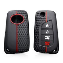 Silikoninis automobilio rakto dangtelis, skirtas Toyota Auris Corolla Reiz Yaris Aygo Rav4 2022 Scion Hilux, Peugeot 108, Citroen C1