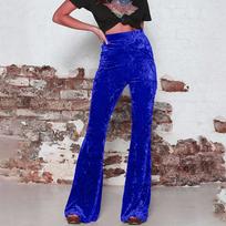 Wide Leg Sweatpants Women High Waist Velvet Pants for Women Flared Womens Sweatpants Pajama Pants Women Yoga Pants Women L mėlyna