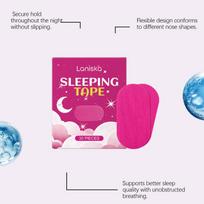 Mouth Tape Strips 30PCS For Better Sleep Gentle Snore Reduction Hypoallergenic for Bedroom and Vacation one size