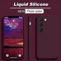 Original Liquid Silicone Case for Samsung Galaxy S25 S24 S23 S22 S21 S20 S8 Plus UItra Galaxy A51 A52 A71 Shockproof Soft Cover For Galaxy S24 black