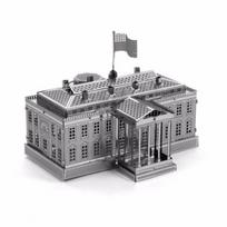 Stainless steel metal DIY assembly 3D puzzle White House tourism souvenir mini puzzle gray