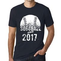Men’s Vintage Tee Shirt Graphic T Shirt Softball Since 2017 Navy XS bedugnė