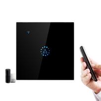 Wi-Fi Smart Boiler Touch Switch Balso valdymas Suderinamas su Alexa Google EU Standard juoda