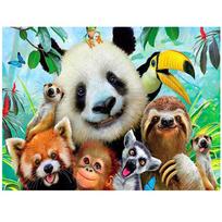 Visas 5D „pasidaryk pats“ deimantinis piešimas Spalvotas gyvūnas panda Siuvinėjimas kryželiu namų dekoras rankų darbo dovana 25x30cm black