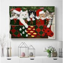 Viso kvadrato grąžtas deimantinis dažymas 5d žiemos gyvūnas „pasidaryk pats“ deimantinis siuvinėjimas mozaika, rankų darbo namų dekoras Full Square (20X30CM) black