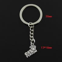 Madingas 30 mm raktų pakabukas Metalinis raktų pakabukas Raktų pakabukas Juvelyriniai dirbiniai Antikvariniai dengti katės Asmuo Draugas Forever 13x18mm pakabukas sidabras