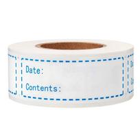 125Pcs/Roll 1x3 Inch Food Freezer Labels Stickers Self-Adhesive Storage Refrigerator Food Date Labels Easy Clean No Residue 125Pcs a roll raudona