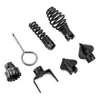 7 vnt. 16 mm mangano plieno kanalizacijos valymo mašinos kombinuotų pjovimo galvučių rinkinys vamzdynų valymui 7pcs black