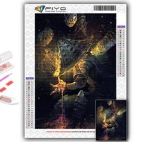 Kryželiu siuvinėjimo rinkinys „pasidaryk pats“ deimantinė mozaika žaidimas „Dark Souls“ deimantinė tapyba namų dekoras Full Square 20X30CM gray