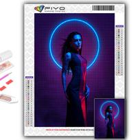 5D deimantų tapyba Cyberpunk Sexy Art DIY Deimantinis Siuvinėjimas Kalnų krištolas Namų apdaila Full Round 20X30CM