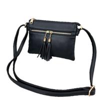 JIEROTYX Women's Lightweight Multi Compartment Wristlet Clutch Wallet Crossbody Bag with Tassel Handbags and Purse Zipper juoda