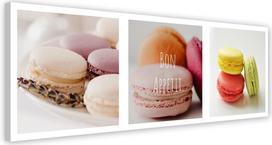 Canvas print Colourful macaroons Panorama 90x30 rožinė