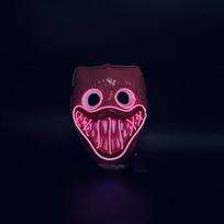 Halloween LED Light Mask Halloween Costume Supplies for Festival Masquerade Cosplay Party Performance rožinė