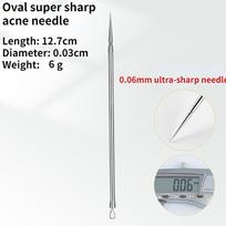 No. 5 Cell Acne Blackhead Clip Tweezers Ultra-fine Scraping and Closing Artifact Acne Needle Beauty Salon Special Tool white