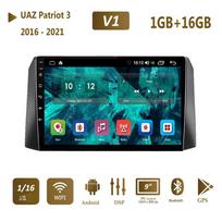 UAZ Patriot 3 2016 - 2021 automagnetola multimedijos grotuvas navigacija GPS WIFI stereo auto Android 2 Din 1+16GB