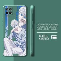 Luxury Case For Samsung Galaxy A21s A71 A50 A01 A31 A03s A11 A02 A51 A70 M02s Anime Jujutsu Kaisen Tpu Square Liquid Cover Samsung A10s(M01s)