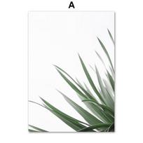 Baltųjų tulpių sukulentai Monstera augalų sienų menas, drobė, tapyba Šiaurės šalių plakatai ir spaudiniai Sienų nuotraukos svetainės dekoravimui A4 21x30cm No Frame