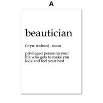 Nordic Nail Lash Lūpų užpildai Botox Aesthetics Wall Art Canvas Tapyba Plakatai ir spaudiniai Sienų nuotraukos, skirtos grožio salono dekoravimui 21X30cm No Frame white