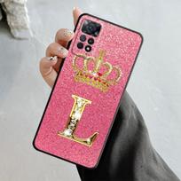 Auksinė rožinė deimantinė karūna, skirta Xiaomi Redmi Note 11t 11s 11 10 8 Pro 9 9s 9t 8t, skirta Mi 10 8 9a 9c 10c 12c K40 K60 Shell For Redmi Note11T 5G pink